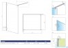 Radaway Essenza Pro Gold 110x200 kabina Walk-in złoty połysk/szkło przejrzyste 10103110-09-01